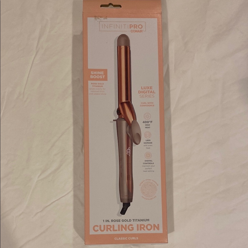 InfinitiPro Rose Gold Curling Iron